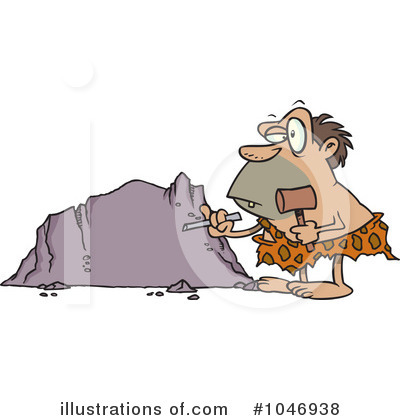 Royalty-Free (RF) Caveman Clipart Illustration by toonaday - Stock Sample #1046938