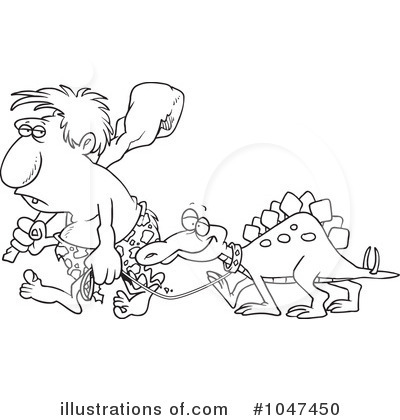 Royalty-Free (RF) Caveman Clipart Illustration by toonaday - Stock Sample #1047450