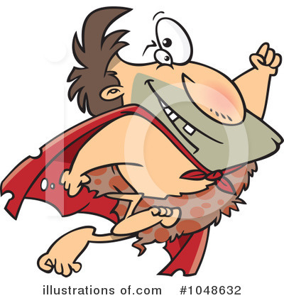 Royalty-Free (RF) Caveman Clipart Illustration by toonaday - Stock Sample #1048632