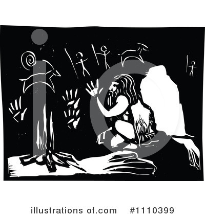 Royalty-Free (RF) Caveman Clipart Illustration by xunantunich - Stock Sample #1110399