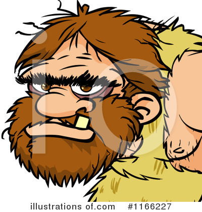 Royalty-Free (RF) Caveman Clipart Illustration by Cartoon Solutions - Stock Sample #1166227