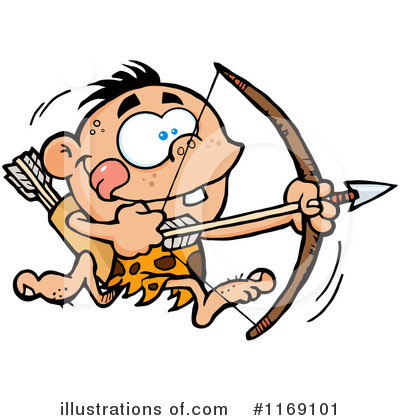 Royalty-Free (RF) Caveman Clipart Illustration by Hit Toon - Stock Sample #1169101