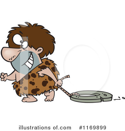Royalty-Free (RF) Caveman Clipart Illustration by toonaday - Stock Sample #1169899