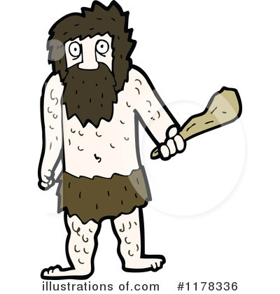 Royalty-Free (RF) Caveman Clipart Illustration by lineartestpilot - Stock Sample #1178336