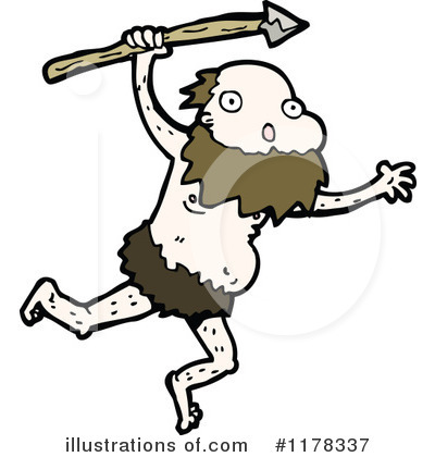 Royalty-Free (RF) Caveman Clipart Illustration by lineartestpilot - Stock Sample #1178337