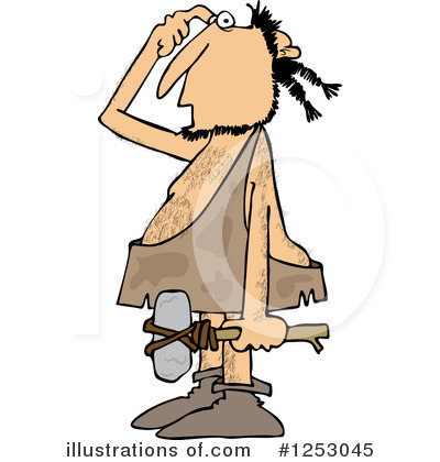Royalty-Free (RF) Caveman Clipart Illustration by djart - Stock Sample #1253045