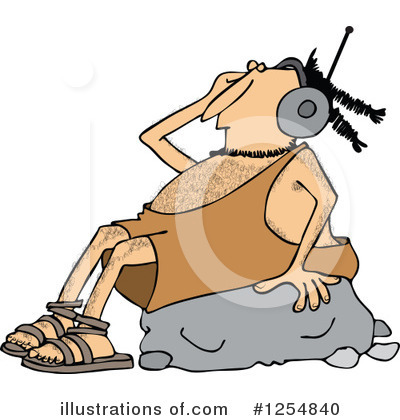 Royalty-Free (RF) Caveman Clipart Illustration by djart - Stock Sample #1254840