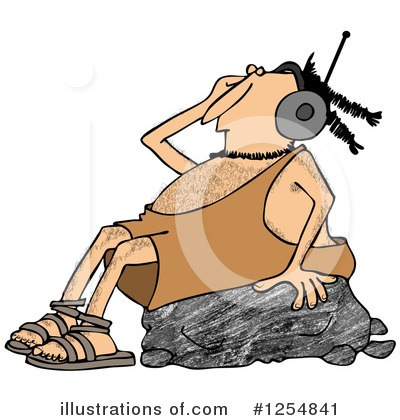 Royalty-Free (RF) Caveman Clipart Illustration by djart - Stock Sample #1254841