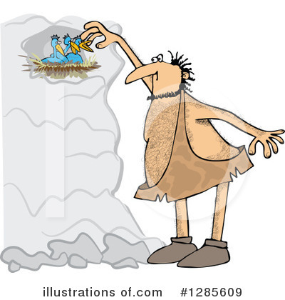 Royalty-Free (RF) Caveman Clipart Illustration by djart - Stock Sample #1285609