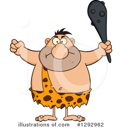 Caveman Clipart #1292962 by Hit Toon