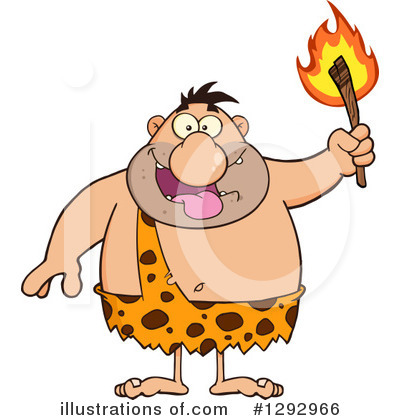 Caveman Clipart #1292966 by Hit Toon