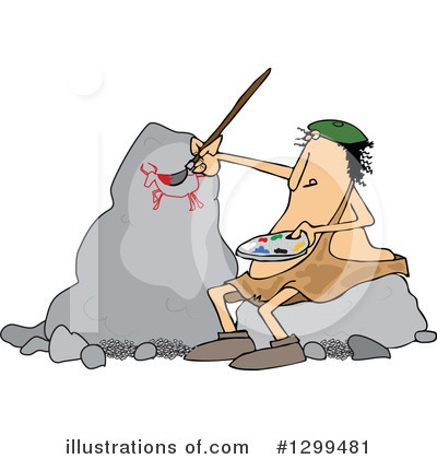 Royalty-Free (RF) Caveman Clipart Illustration by djart - Stock Sample #1299481