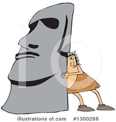 Royalty-Free (RF) Caveman Clipart Illustration by djart - Stock Sample #1300268