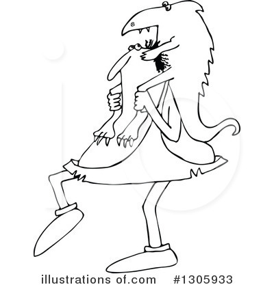 Royalty-Free (RF) Caveman Clipart Illustration by djart - Stock Sample #1305933