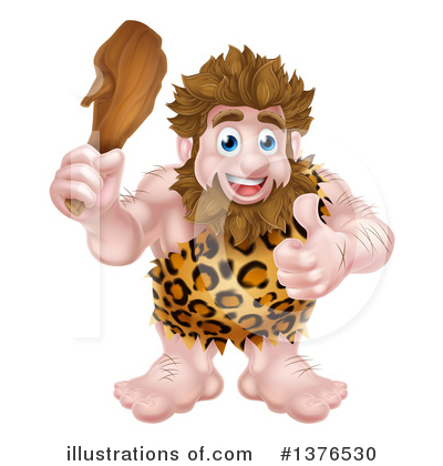 Caveman Clipart #1376530 by AtStockIllustration