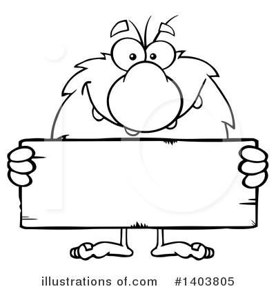 Royalty-Free (RF) Caveman Clipart Illustration by Hit Toon - Stock Sample #1403805