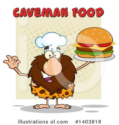 Royalty-Free (RF) Caveman Clipart Illustration by Hit Toon - Stock Sample #1403818