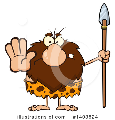 Caveman Clipart #1403824 by Hit Toon