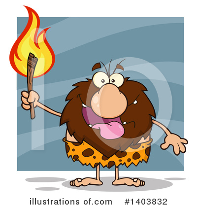Royalty-Free (RF) Caveman Clipart Illustration by Hit Toon - Stock Sample #1403832