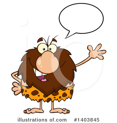 Royalty-Free (RF) Caveman Clipart Illustration by Hit Toon - Stock Sample #1403845