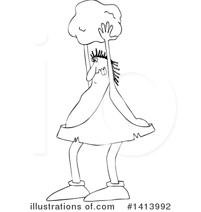 Royalty-Free (RF) Caveman Clipart Illustration by djart - Stock Sample #1413992