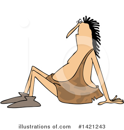 Royalty-Free (RF) Caveman Clipart Illustration by djart - Stock Sample #1421243