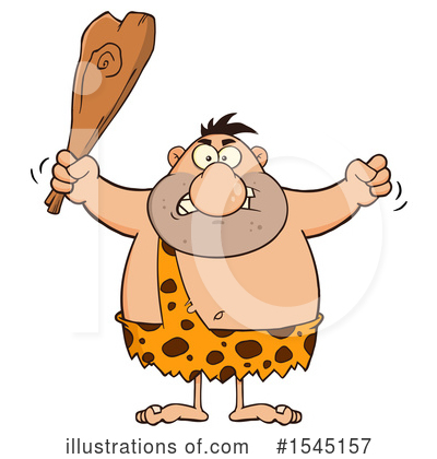 Royalty-Free (RF) Caveman Clipart Illustration by Hit Toon - Stock Sample #1545157