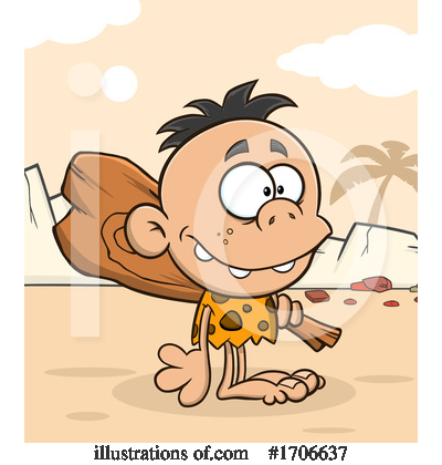 Royalty-Free (RF) Caveman Clipart Illustration by Hit Toon - Stock Sample #1706637