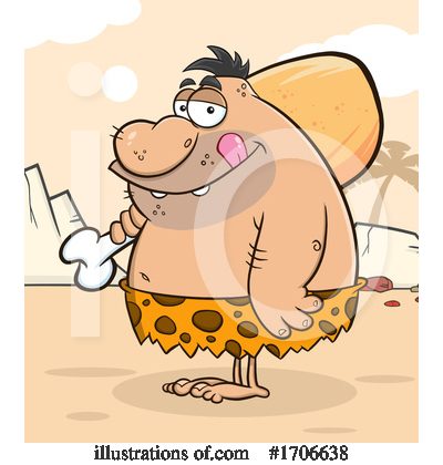 Royalty-Free (RF) Caveman Clipart Illustration by Hit Toon - Stock Sample #1706638