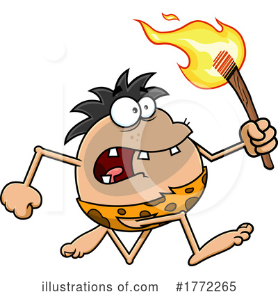 Royalty-Free (RF) Caveman Clipart Illustration by Hit Toon - Stock Sample #1772265