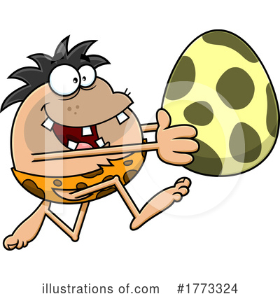 Royalty-Free (RF) Caveman Clipart Illustration by Hit Toon - Stock Sample #1773324