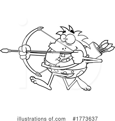 Royalty-Free (RF) Caveman Clipart Illustration by Hit Toon - Stock Sample #1773637