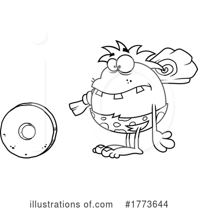 Royalty-Free (RF) Caveman Clipart Illustration by Hit Toon - Stock Sample #1773644