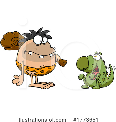 Royalty-Free (RF) Caveman Clipart Illustration by Hit Toon - Stock Sample #1773651