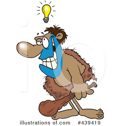 Royalty-Free (RF) Caveman Clipart Illustration by toonaday - Stock Sample #439419