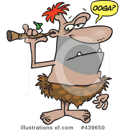 Royalty-Free (RF) Caveman Clipart Illustration by toonaday - Stock Sample #439650