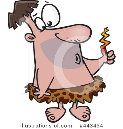 Royalty-Free (RF) Caveman Clipart Illustration by toonaday - Stock Sample #443454