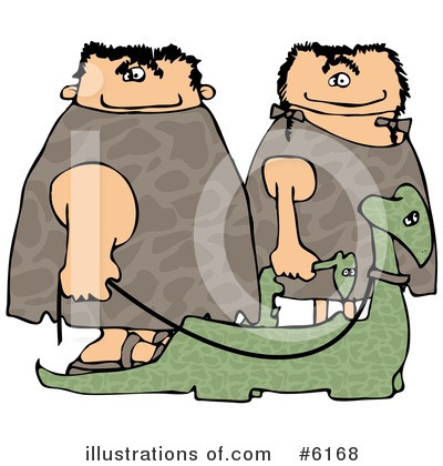 Royalty-Free (RF) Caveman Clipart Illustration by djart - Stock Sample #6168