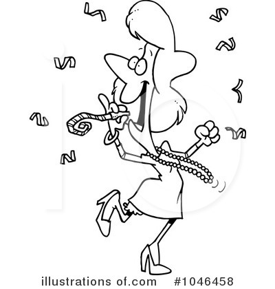 Royalty-Free (RF) Celebrating Clipart Illustration by toonaday - Stock Sample #1046458