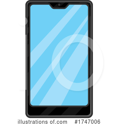 Royalty-Free (RF) Cell Phon Clipart Illustration by Hit Toon - Stock Sample #1747006