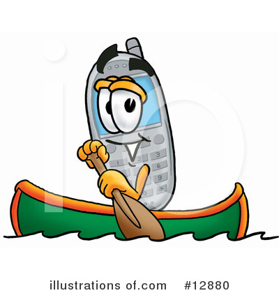Canoeing Clipart #12880 by Mascot Junction