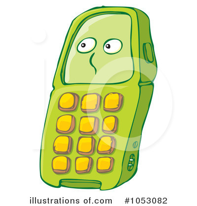Royalty-Free (RF) Cell Phone Clipart Illustration by Any Vector - Stock Sample #1053082