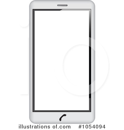 Cellphone Clipart #1054094 by vectorace