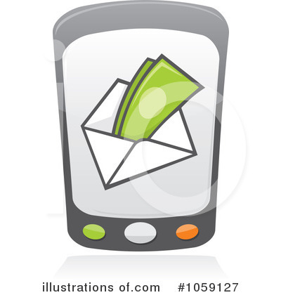 Royalty-Free (RF) Cell Phone Clipart Illustration by Any Vector - Stock Sample #1059127