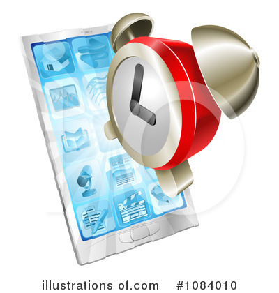 Royalty-Free (RF) Cell Phone Clipart Illustration by AtStockIllustration - Stock Sample #1084010