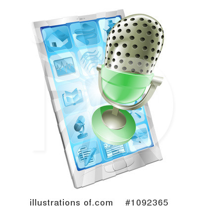 Royalty-Free (RF) Cell Phone Clipart Illustration by AtStockIllustration - Stock Sample #1092365