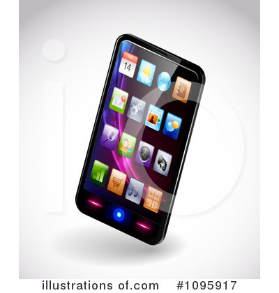Royalty-Free (RF) Cell Phone Clipart Illustration by TA Images - Stock Sample #1095917