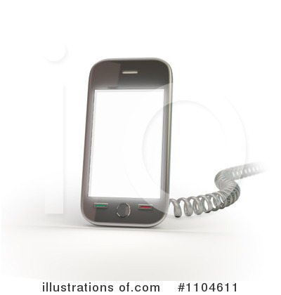 Royalty-Free (RF) Cell Phone Clipart Illustration by Mopic - Stock Sample #1104611