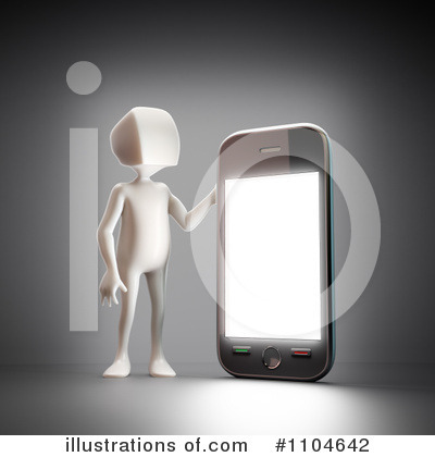 Royalty-Free (RF) Cell Phone Clipart Illustration by Mopic - Stock Sample #1104642