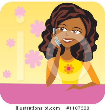 Royalty-Free (RF) Cell Phone Clipart Illustration by Amanda Kate - Stock Sample #1107330
